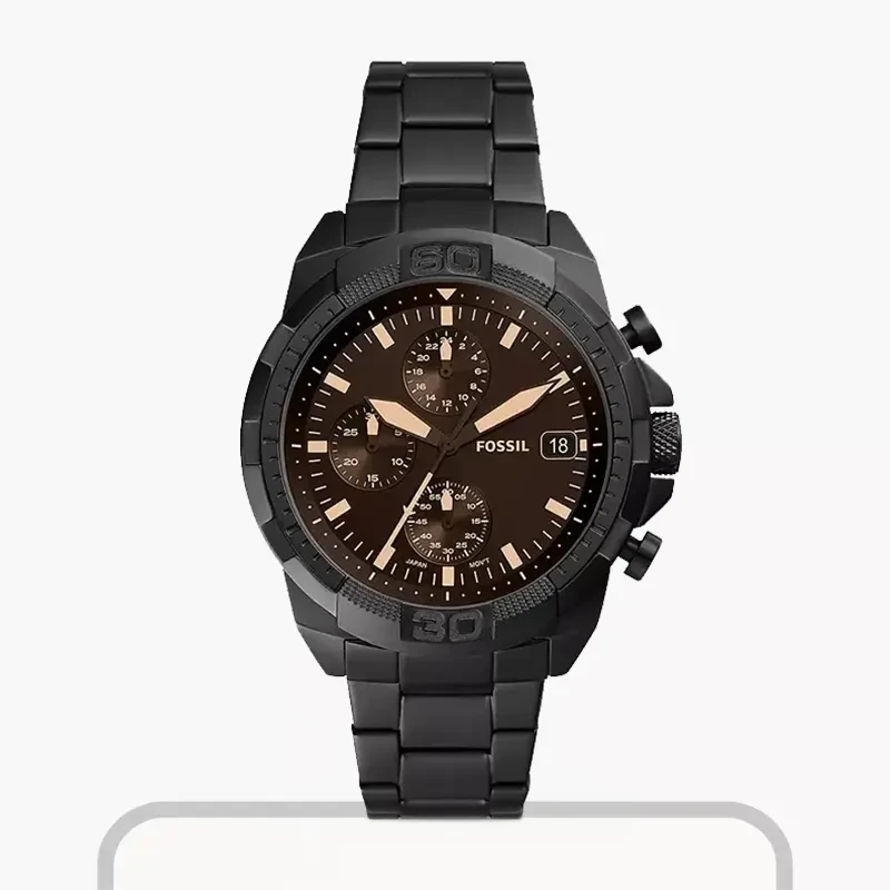 Fossil Bronson Chronograph Black Dial Men’s Watch- FS5851
